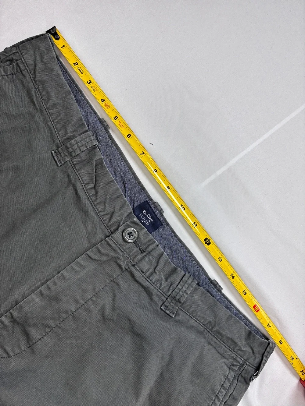 J. Crew Men's Slate Gray/Green Flat-Front Shorts